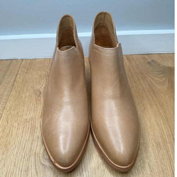 NEW Nisolo Classic Ankle Bootie Almond Brown Tan Leather Heeled Boho Everyday - Picture 2 of 11